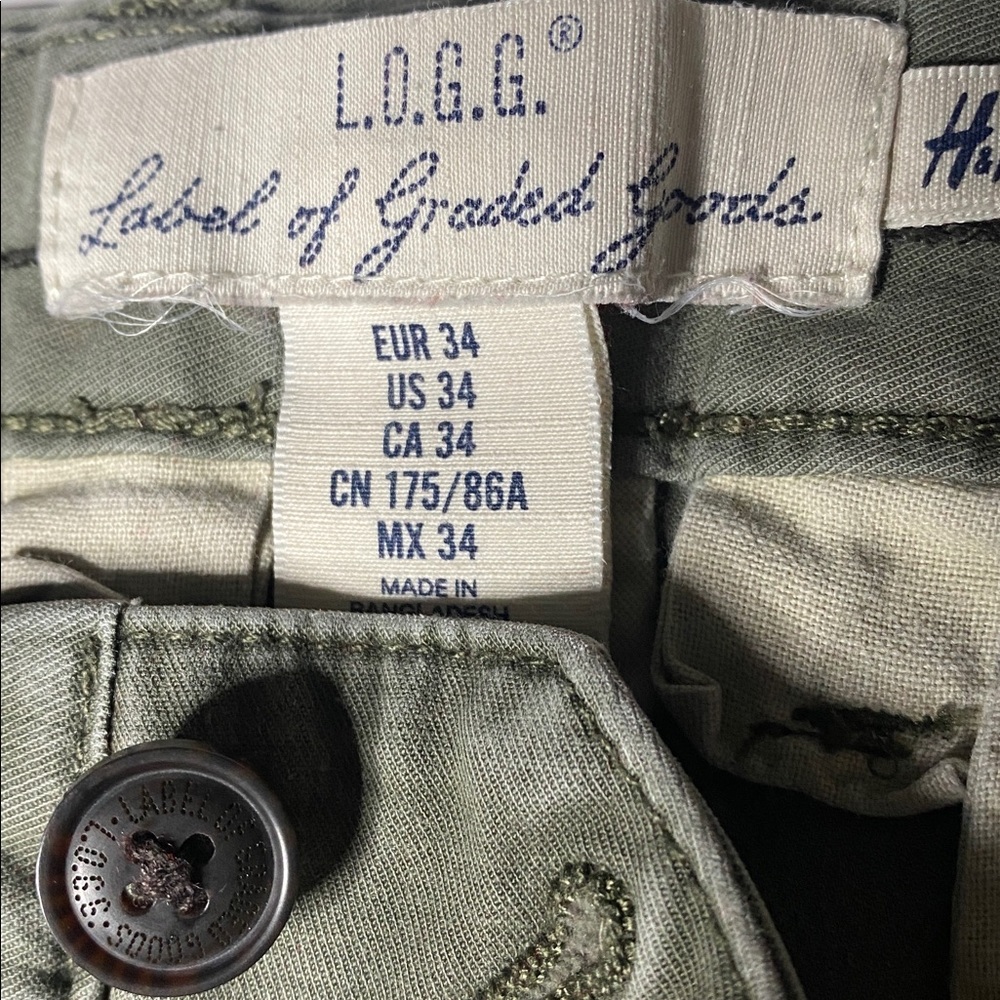 Olive Green Skinny Fit Khaki - Picture 8 of 9